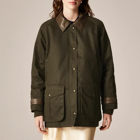 J. Crew Broken-in Barn Jacket - Olive Green